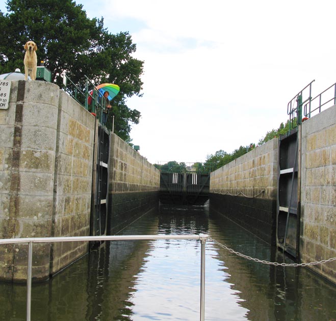 A la barre sur la Mayenne Claire en France vous fait découvrir grâce